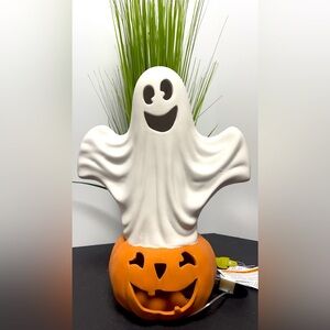 Terracota light up Ghost & Pumpkin